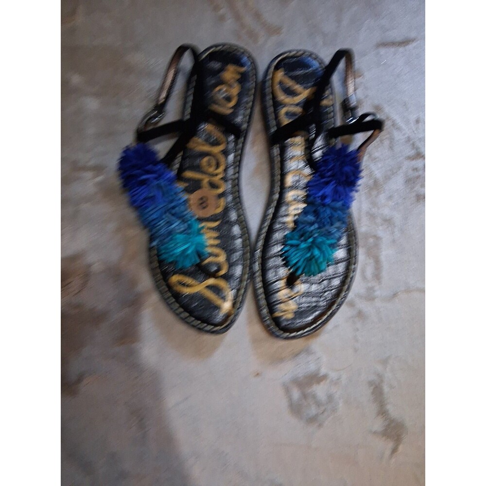 Circus by Sam Edelman Sandals Cayden Women's Size 8 Flat T-strap Thong Fringe